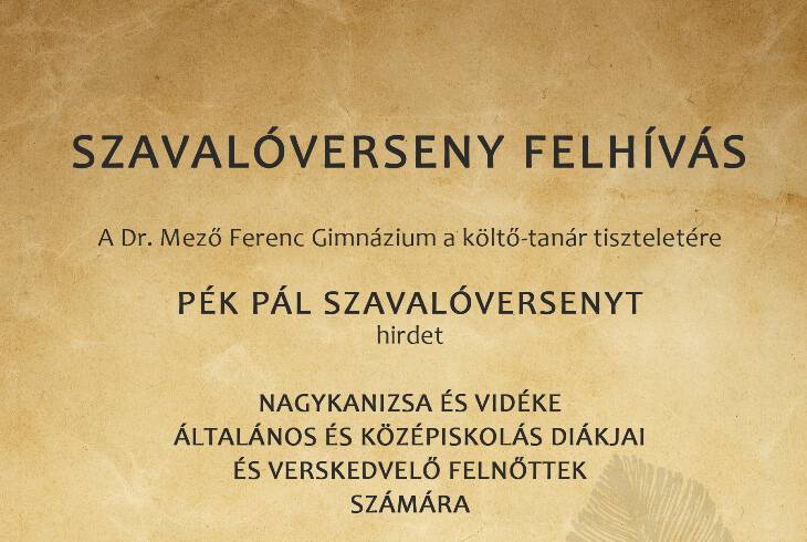 Pk Pl Szavalverseny