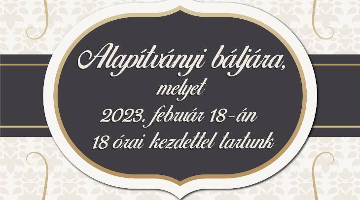 Alapítványi bál Alapítványi bál