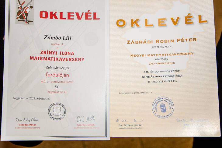 Matematika versenyeredmnyek